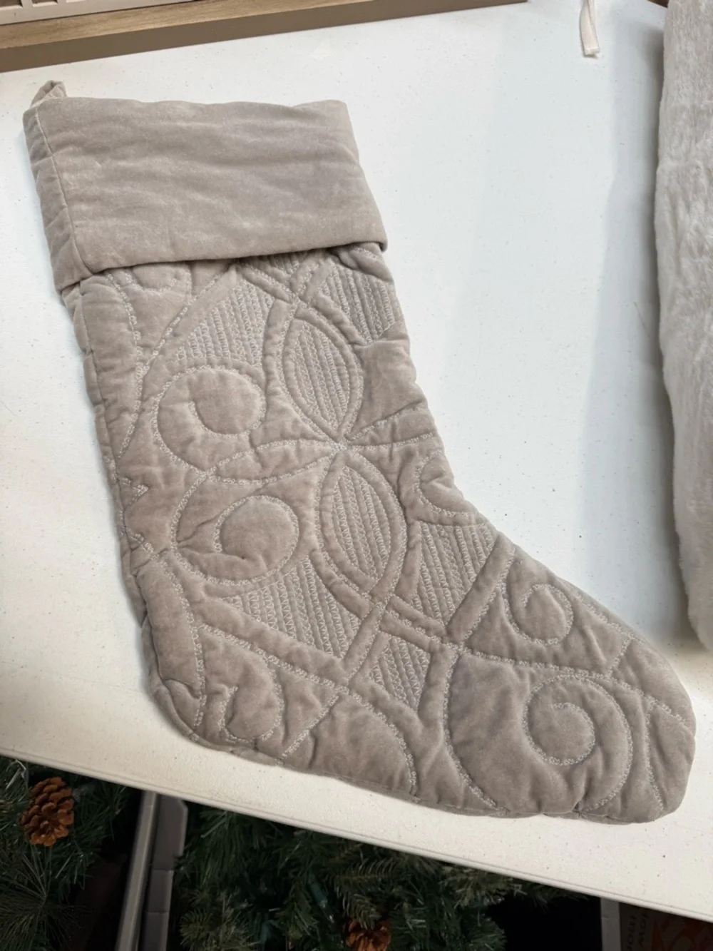 Pottery Barn Quilted Stocking